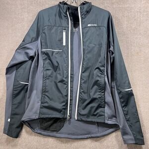 SUGOI Titan Thermal Jacket Men M Medium Gray Fleece Lined Cycling Running